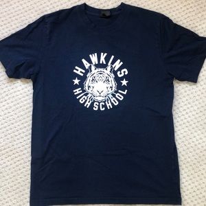 Size L Nike Stranger Things Hawkins High School t shirt